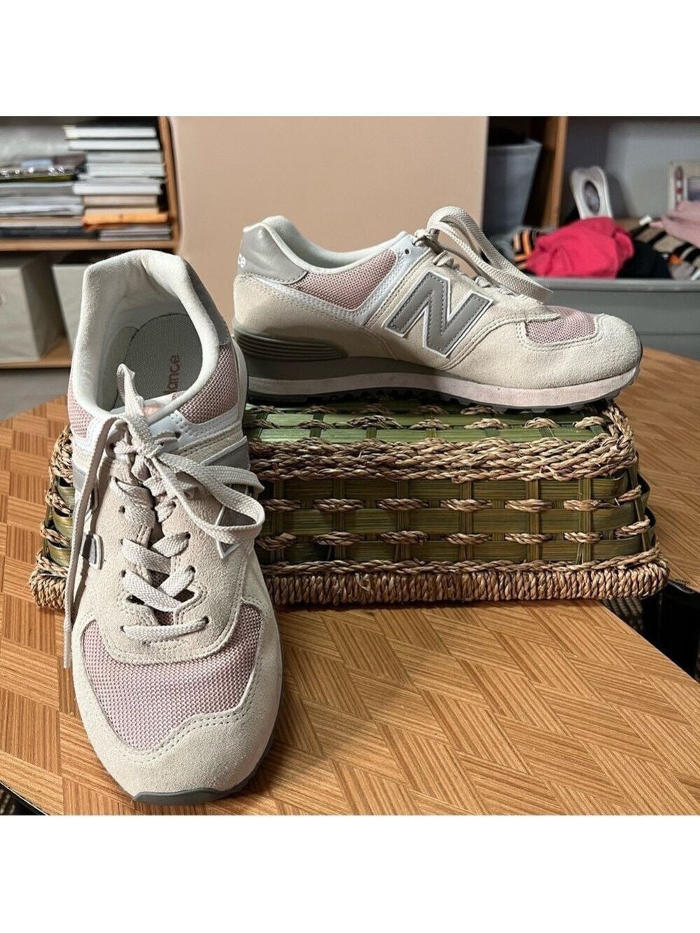 New Balance 547 Series Cream and Pink Sneakers (Gently used) - Picture 3 of 8